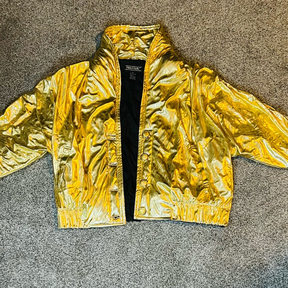 Vintage Maurado Metallic Gold Puffer Coat -Extra Large